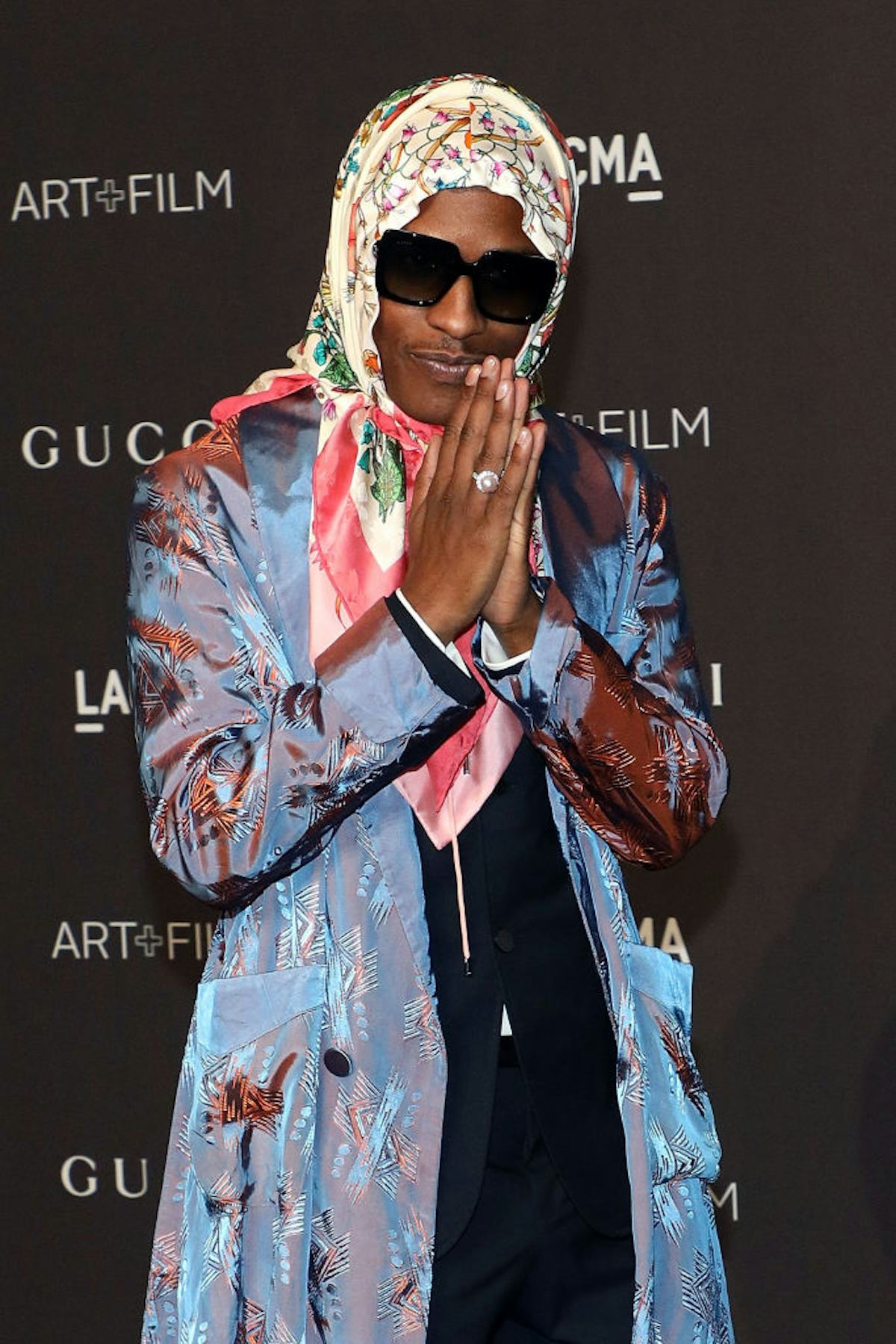 A Ap Rocky Finally Explained Why He Keeps Wearing Babushkas A Ap Rocky Finally Explained Why He Keeps Wearing Babushkas