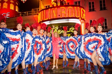 Celine Dion Visits The Moulin Rouge In Paris