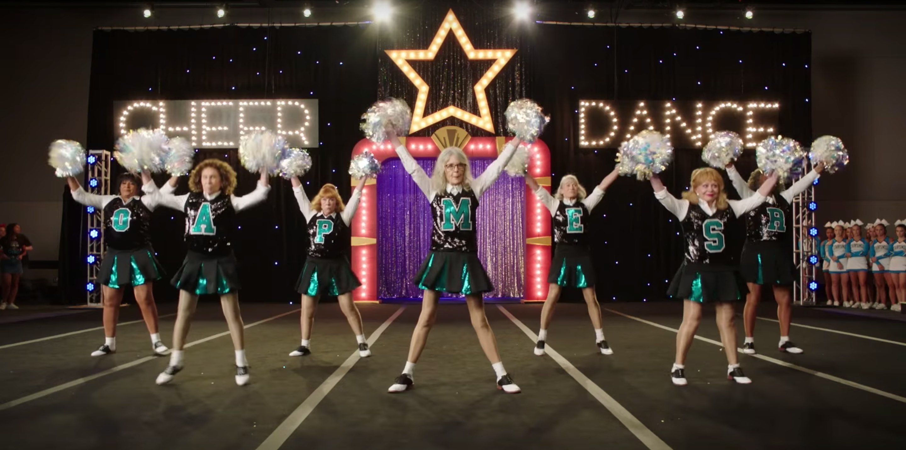 Poms Trailer Diane Keaton Proves Cheerleading Isn t Just for Teens