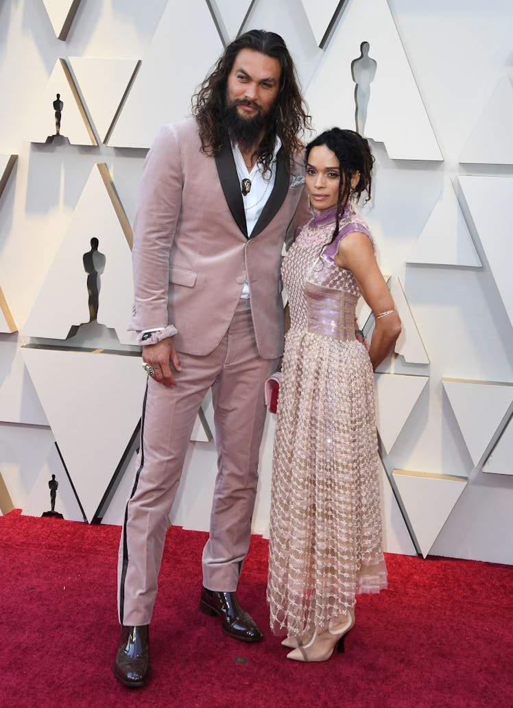 Jason Momoa and Lisa Bonet on the red carpet at the Oscars 2019