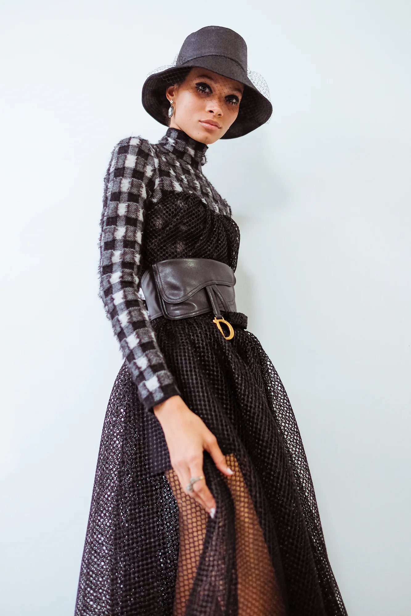 Backstage at Dior's Fall 2019 Show, Bucket Hats Are Now the Height