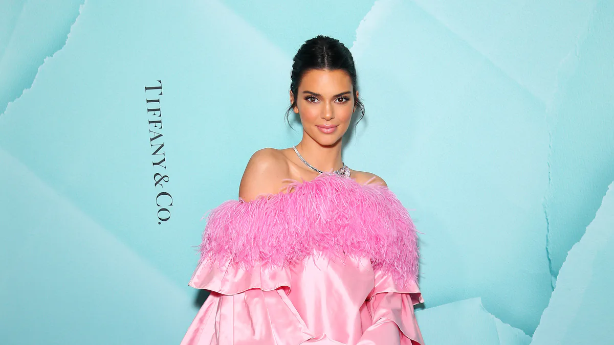 kendall jenner pink feather dress How To Get Kendall Jenner's Bun With Bits