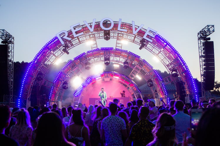Guests enjoying a concert at the Revolve Festival in La Quinta, California