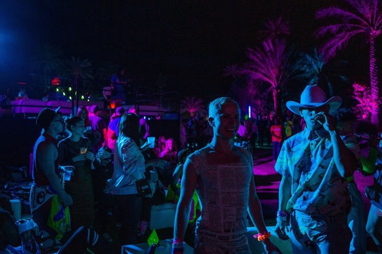 Guests during the Moschino party in Indio, California