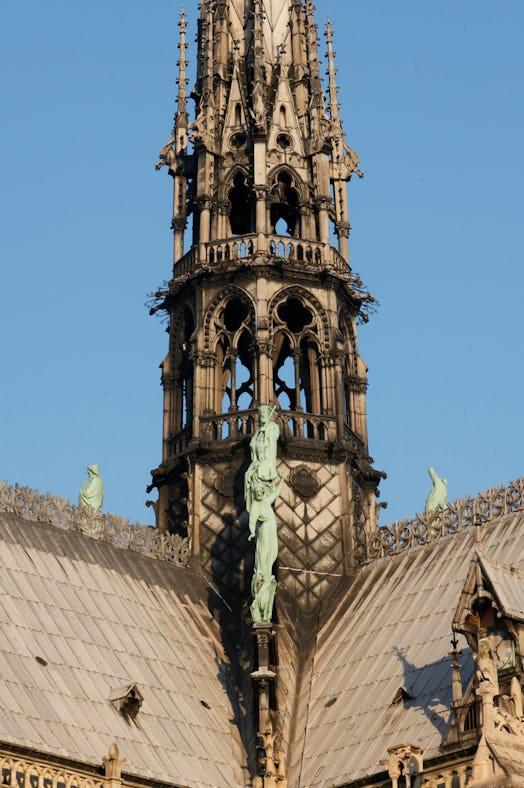 Notre-Dame de Paris cathedral spire base