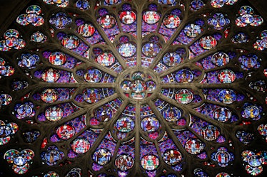 Notre-Dame de Paris Cathedral. South rose.