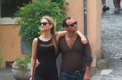 Celebrity Sightings In Rome Jude Law, Phillipa Coan  August 25, 2015