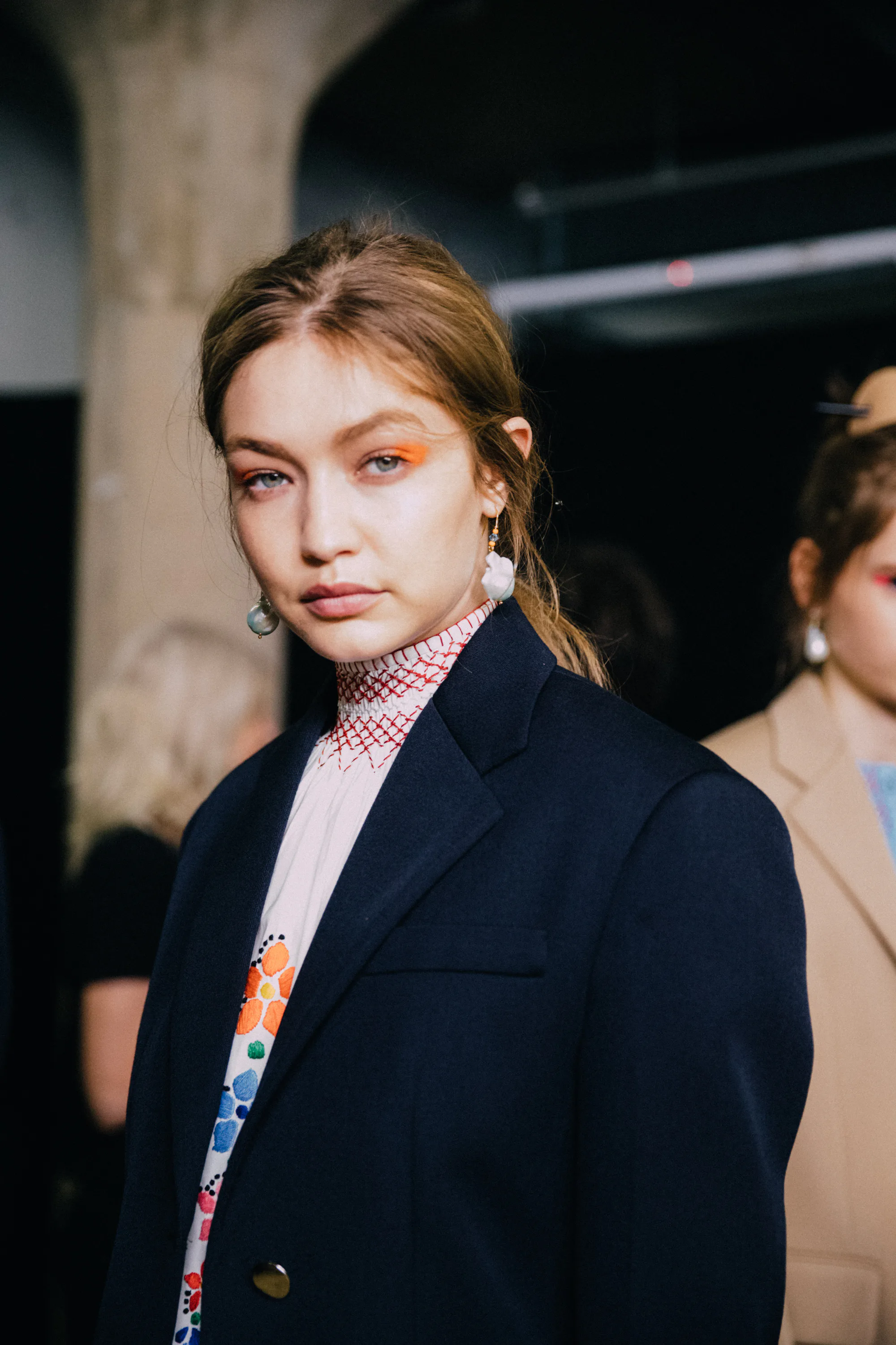 Backstage at Prada's Resort 2020 Show: Gigi Hadid and Kaia Gerber