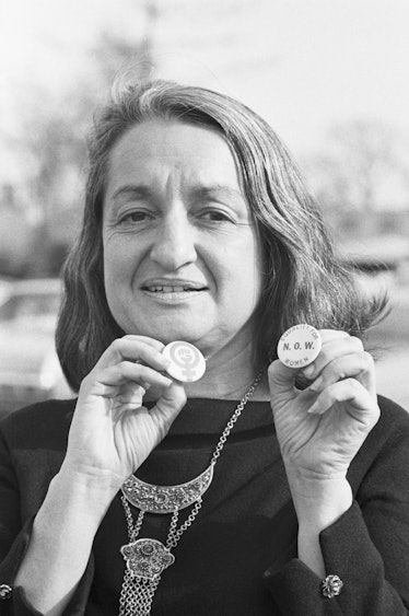 Writer Betty Friedan at Annual NOW Convention