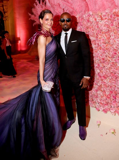 Katie Holmes and Jamie Foxx at the Met Gala