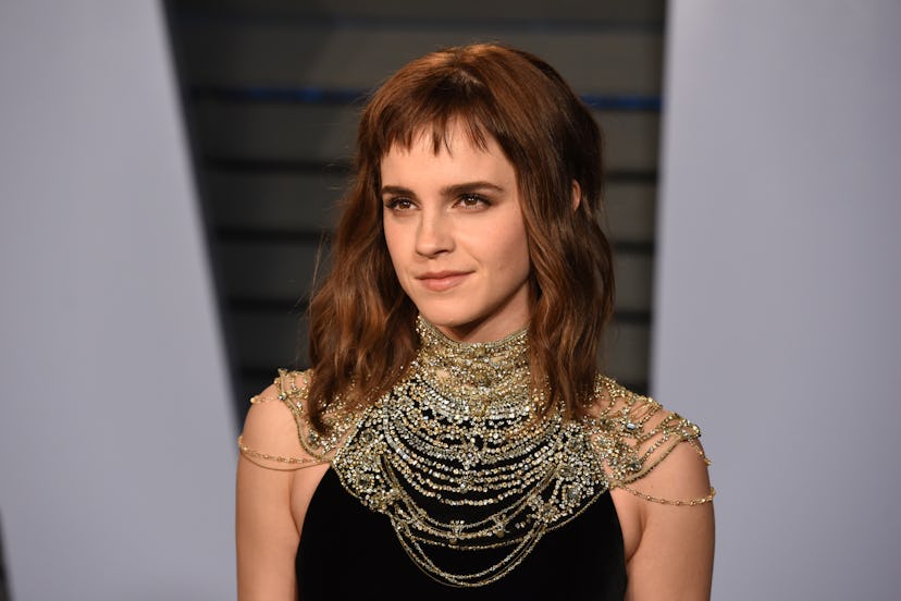 Emma Watson at the 2018 Vanity Fair Oscar Party