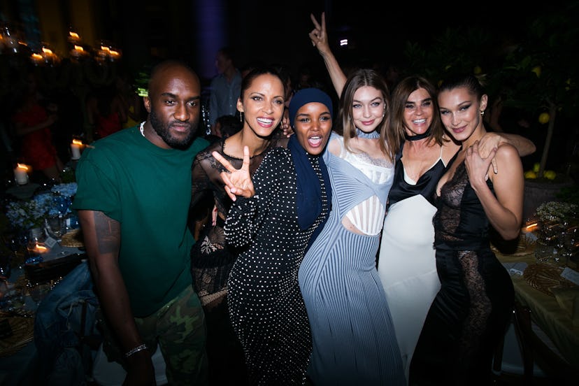 CR RUNWAY LVR90_Virgil Abloh, Noemie Lenoiroff, Halima Aden, Gigi Hadid, Carine Roitfeld, Bella Hadi...