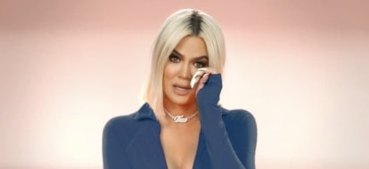 Khloé Kardashian crying