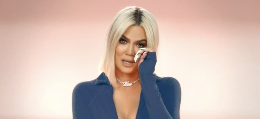 Khloé Kardashian crying