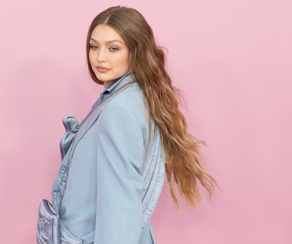 Gigi Hadid wearing dress by Off-White attends 2019 CFDA