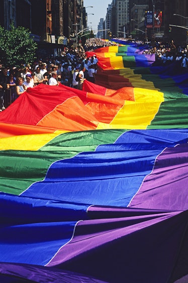 USA - Politics - Rainbow Flag in Gay Pride Parade