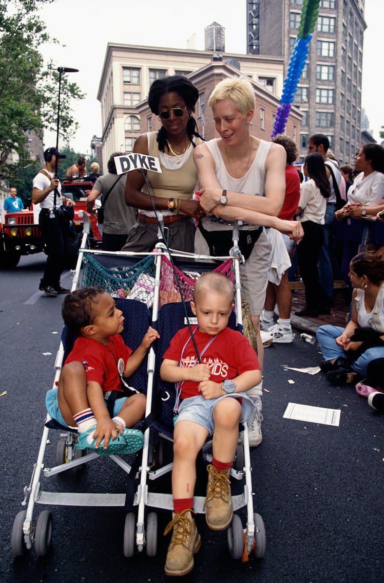 Interracial Lesbian Couple with Children