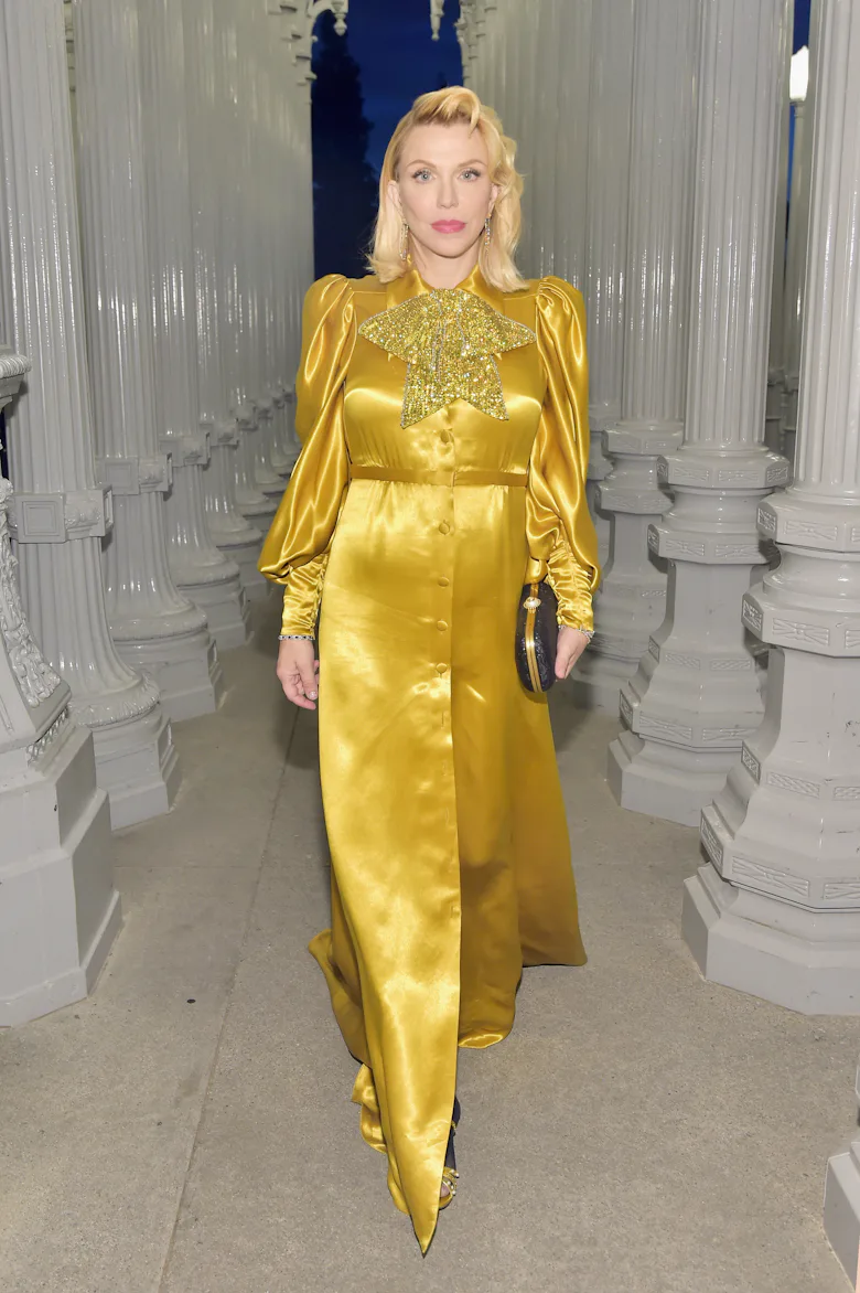 courtney love silk dress Courtney Love's Best Silk Slips Through the Years