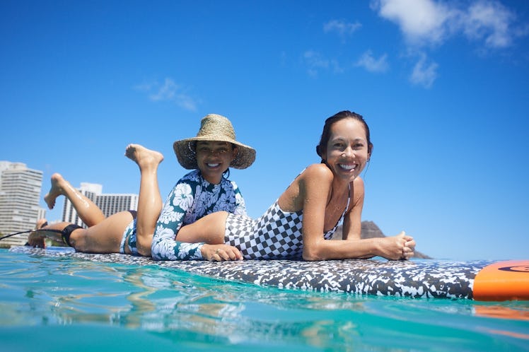 Kalani and Oleema Surfing.JPG