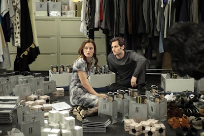 GOSSIP GIRL, (from left): Leighton Meester, Penn Badgley, 'Damian Darko', (Season 4, ep. 413, aired