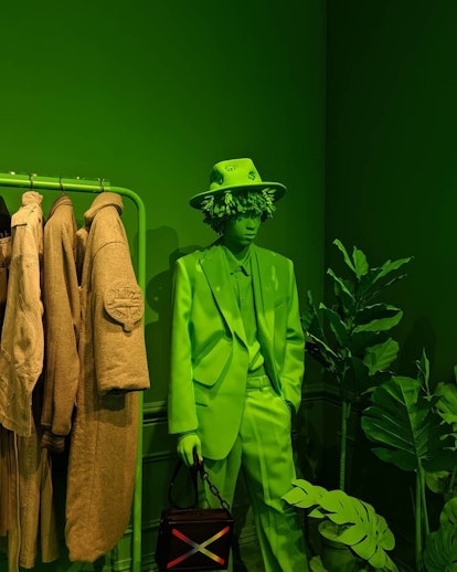 Visit Louis Vuitton's Neon Green Pop-up Store at 100 Rivington