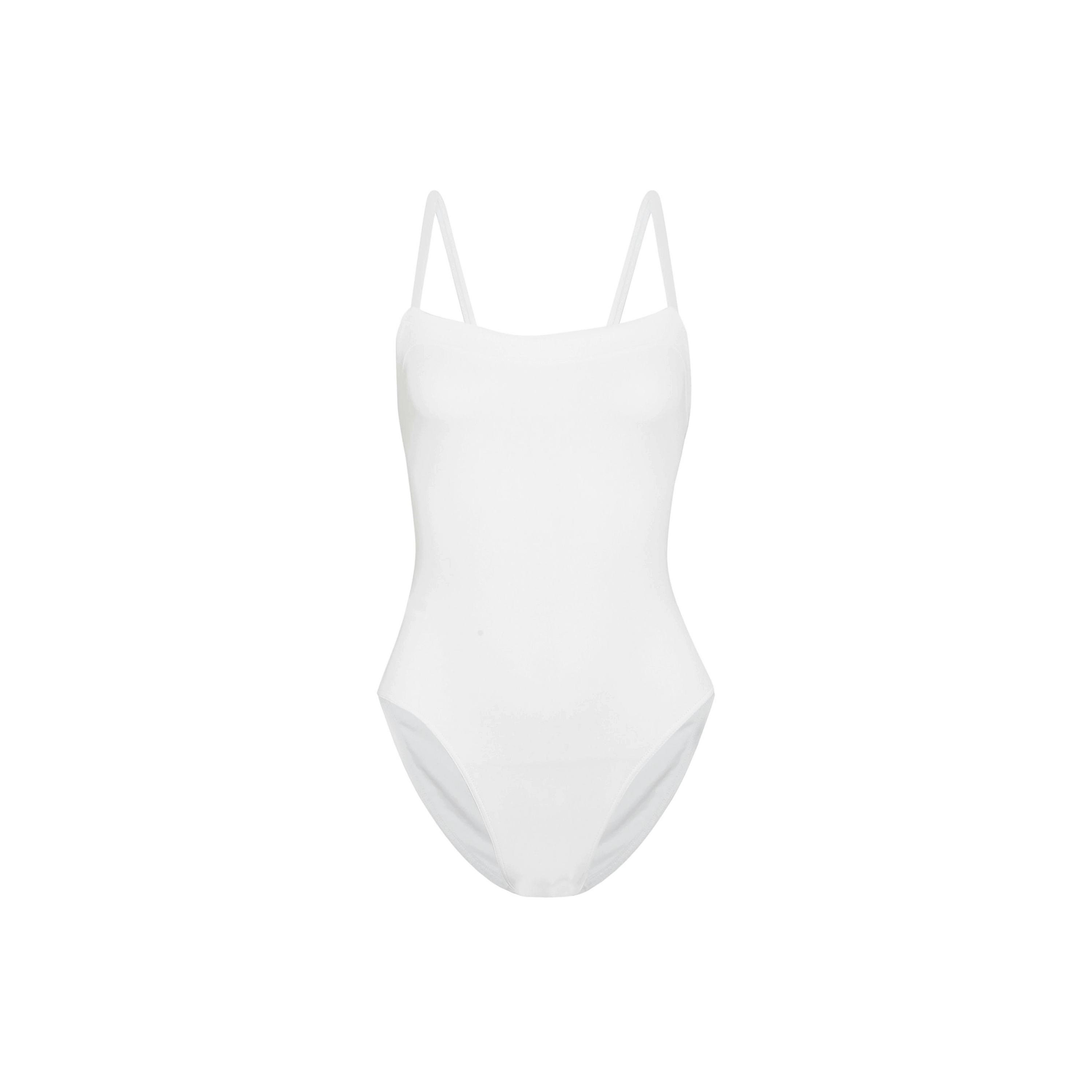 Plain white sales bathing suit