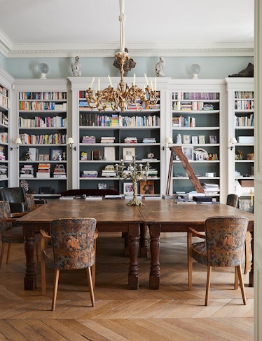 Inside Kim Jones S Paris Home A, The Ceiling High Bookcase Swayed For A Few Seconds