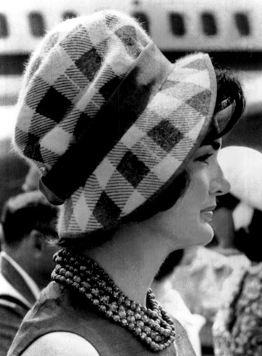 Jackie O wearing a cloche