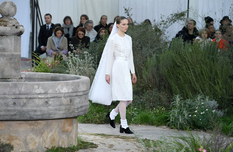 A model closing Chanel couture spring 2020