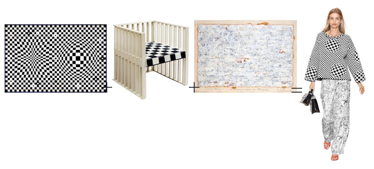 Victor Vasarely’s VEGA III; Purkersdorf Sanatorium armchair; Jasper Johns’s White Flag; Virgil Abloh...