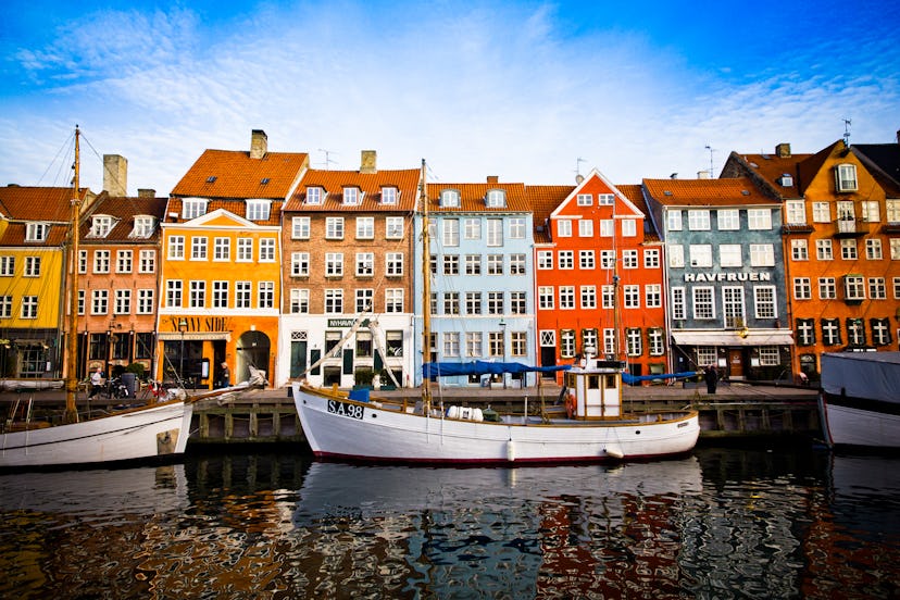 Nyhavn, colorful harbour of Copenhagen (Denmark)