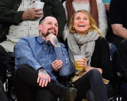 Celebrities At The Los Angeles Lakers Game