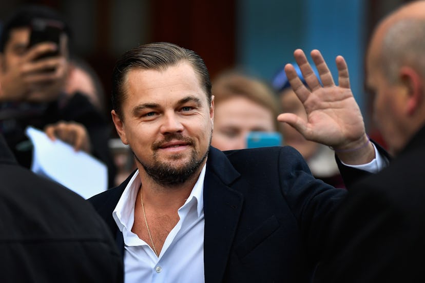 Leonardo Di Caprio Has Lunch At The Social Bite Cafe