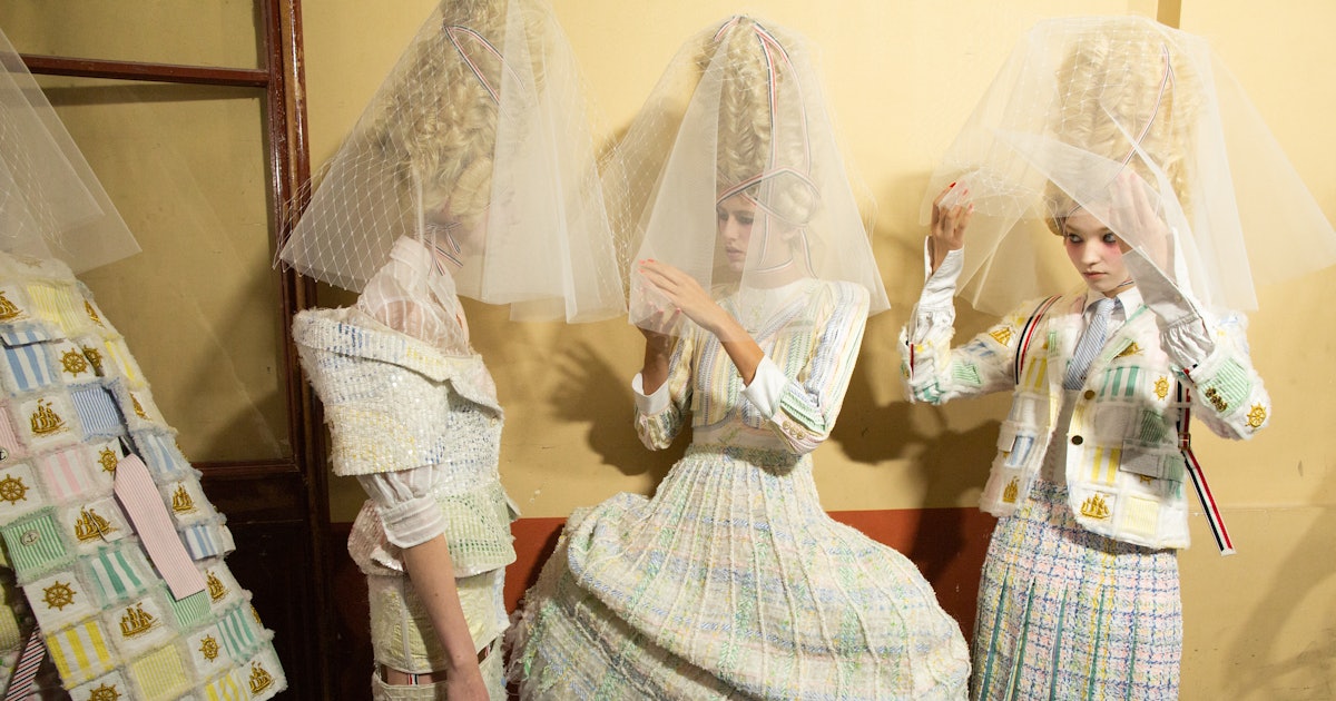 Thom Browne Resurrected the Hoop Skirt at Paris Fashion Week