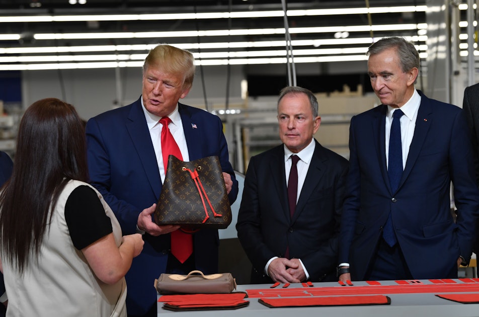 Louis Vuitton welcomed Trump to the opening of its new factory