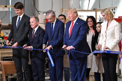 Donald Trump Visits Louis Vuitton Factory, Meets Bernard Arnault – WWD