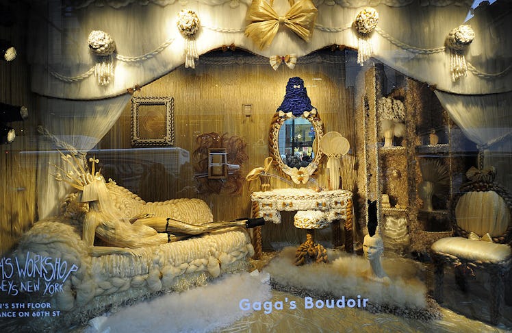 A view of "Lady Gaga's boudoir" shopping