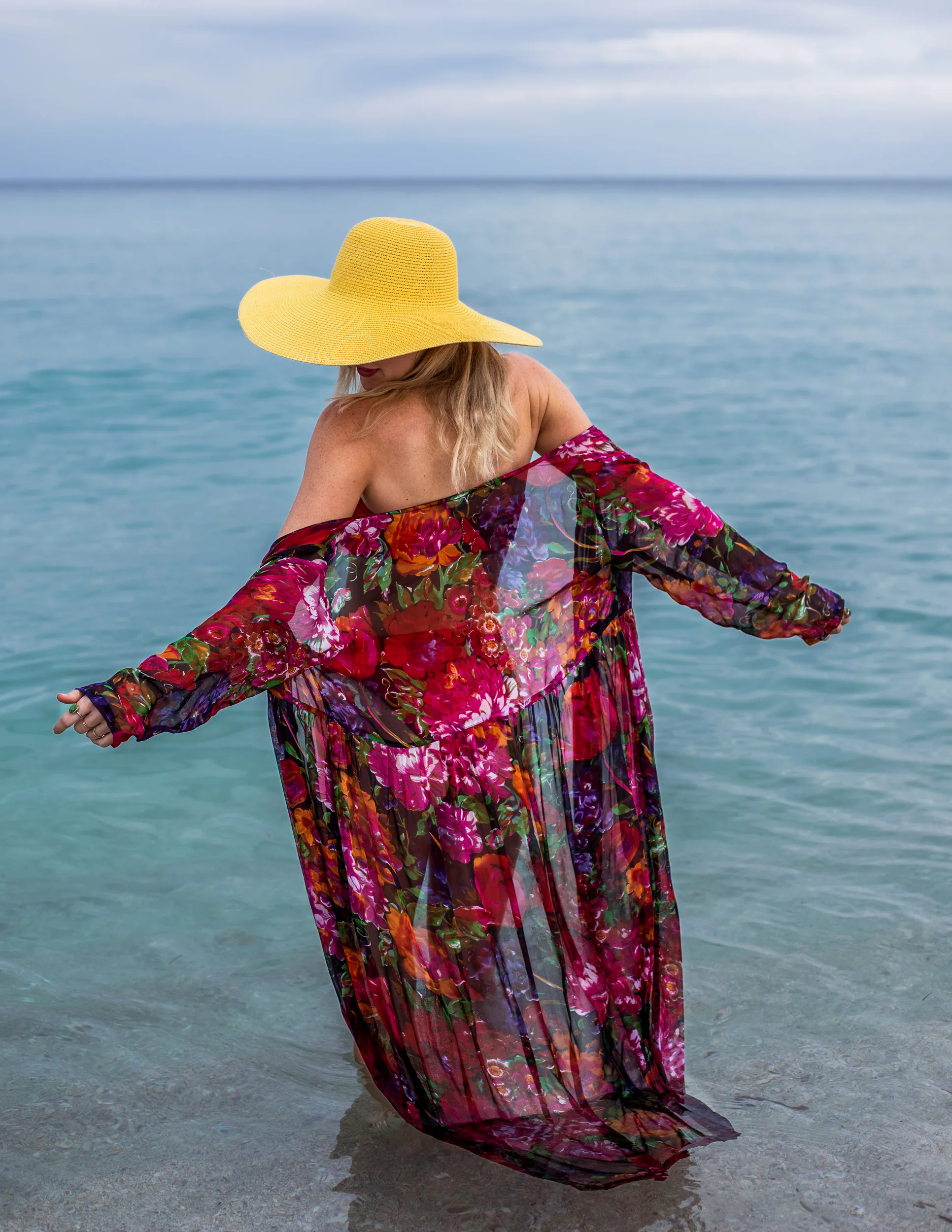 miami beach dress Miami Beach resort wear, sexy blue maxi – Ranee's main image 0