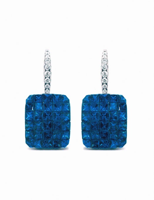 04_Nicole Rose Jewelry Sapphire and Diamond Hanging Earrings.JPG
