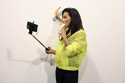 Maurizio Cattelan's "Comedian" On View At Art Basel Miami 2019