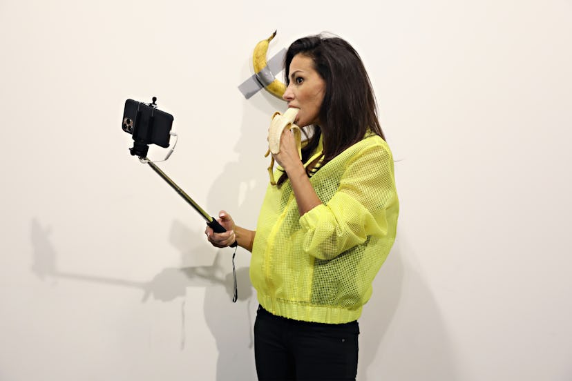 Maurizio Cattelan's "Comedian" On View At Art Basel Miami 2019