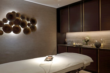 Massage bed at The Langley Luxury Collection Hotel in Buckinghamshire, England