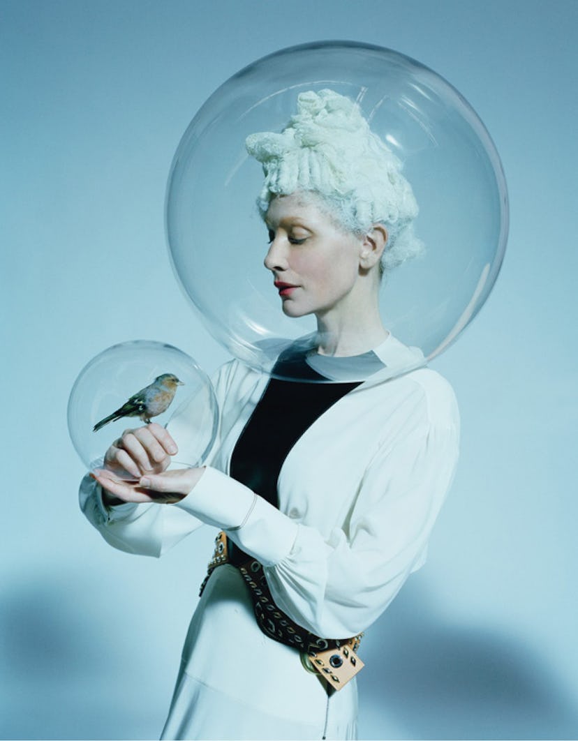 Cate Blanchett portraying Little Prince for W Magazine's fashion editorial