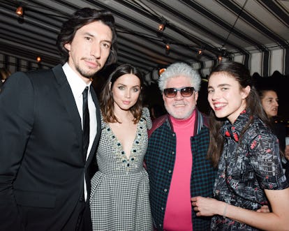 Adam Driver, Ana De Armas, Pedro Almodóvar and Margaret Qualley at W's Best Performances 2020 party