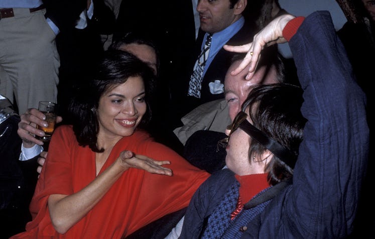 Bianca Jagger and Liza Minnelli at the Studio 54’s 1977 New Year’s Eve Party