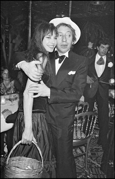 Jane Birkin and Serge Gainsbourg during Regine’s 1977 New Year’s Eve Party