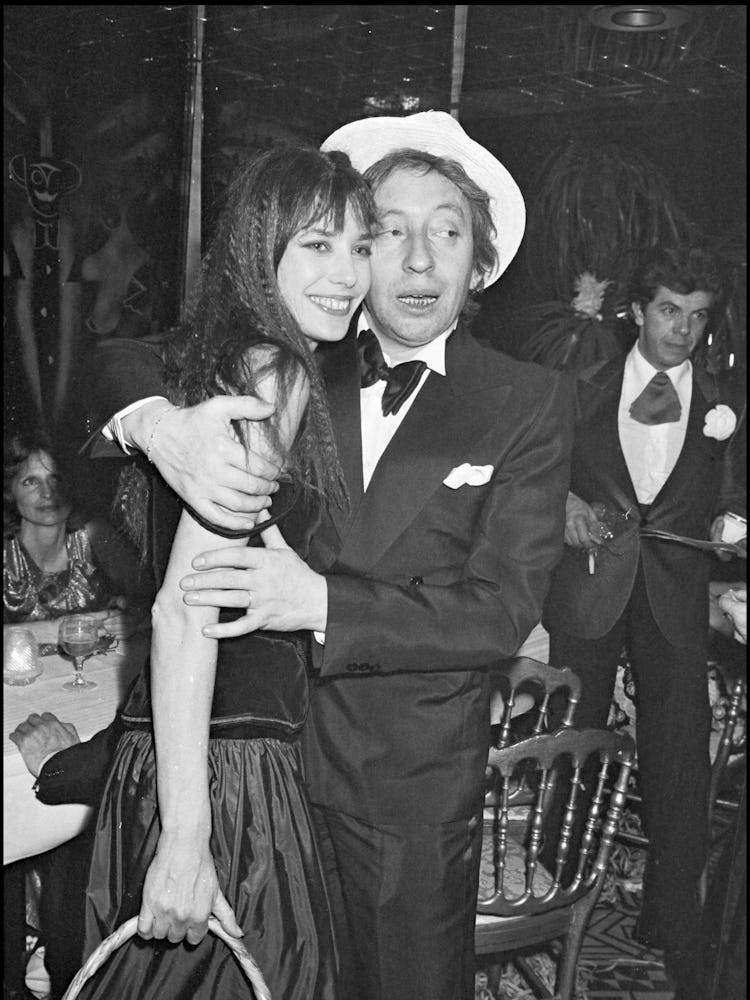 Jane Birkin and Serge Gainsbourg during Regine’s New Year’s Eve Party