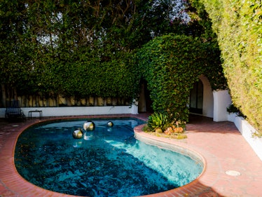 The swimming pool at Bettina Korek's Los Feliz home