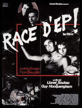 The movie poster for In Race d’Ep! with Christian Louboutin in it