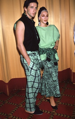 William Baldwin and another model in looks from WilliWear’s Spring 1986